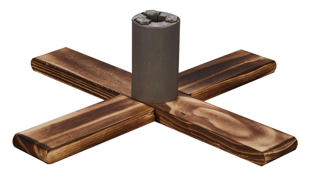 Juletrefot i treverk for kunstig juletre