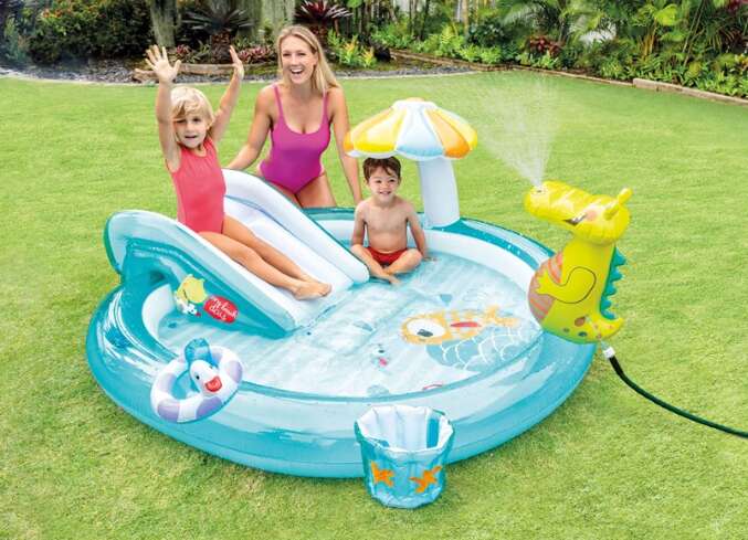 INTEX® badebasseng med vannsklie