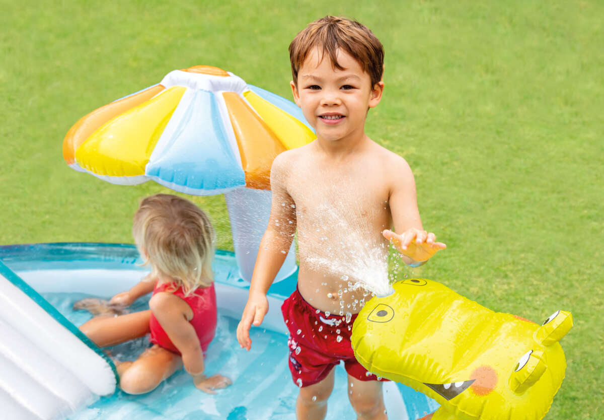 INTEX® badebasseng med vannsklie