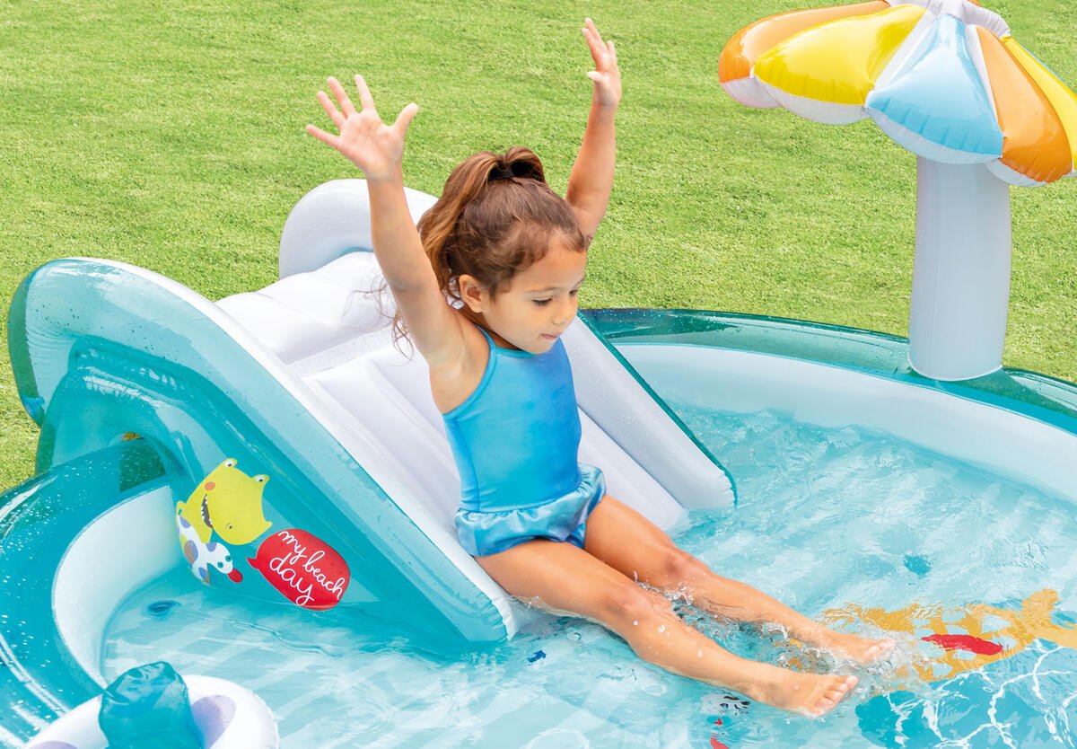 INTEX® badebasseng med vannsklie