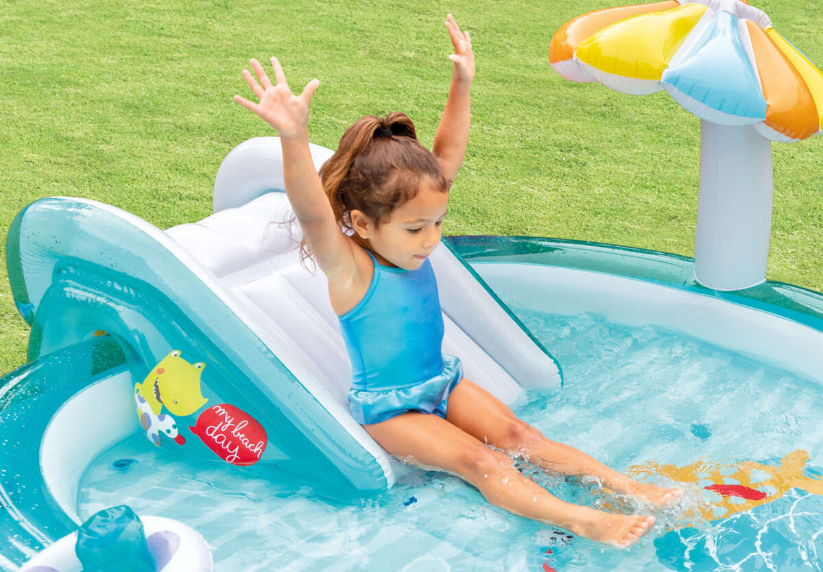INTEX® badebasseng med vannsklie