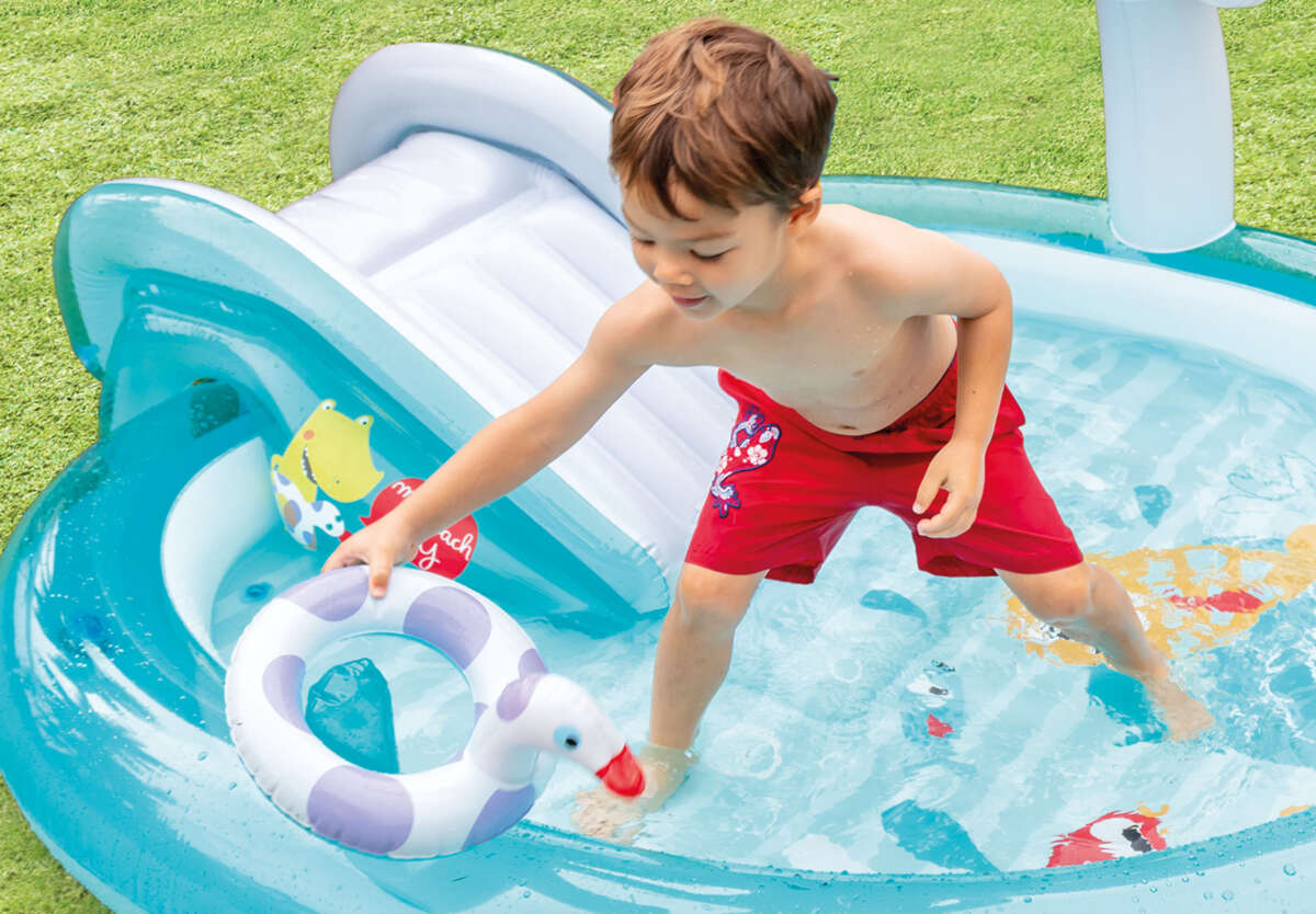 INTEX® badebasseng med vannsklie