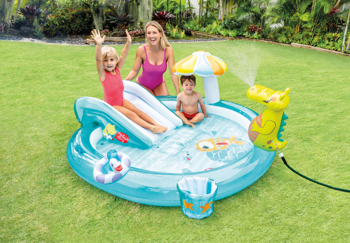 INTEX® badebasseng med vannsklie