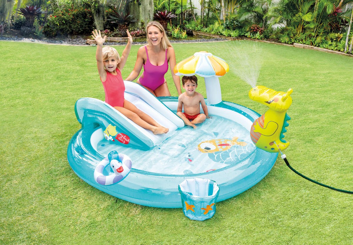 INTEX® badebasseng med vannsklie