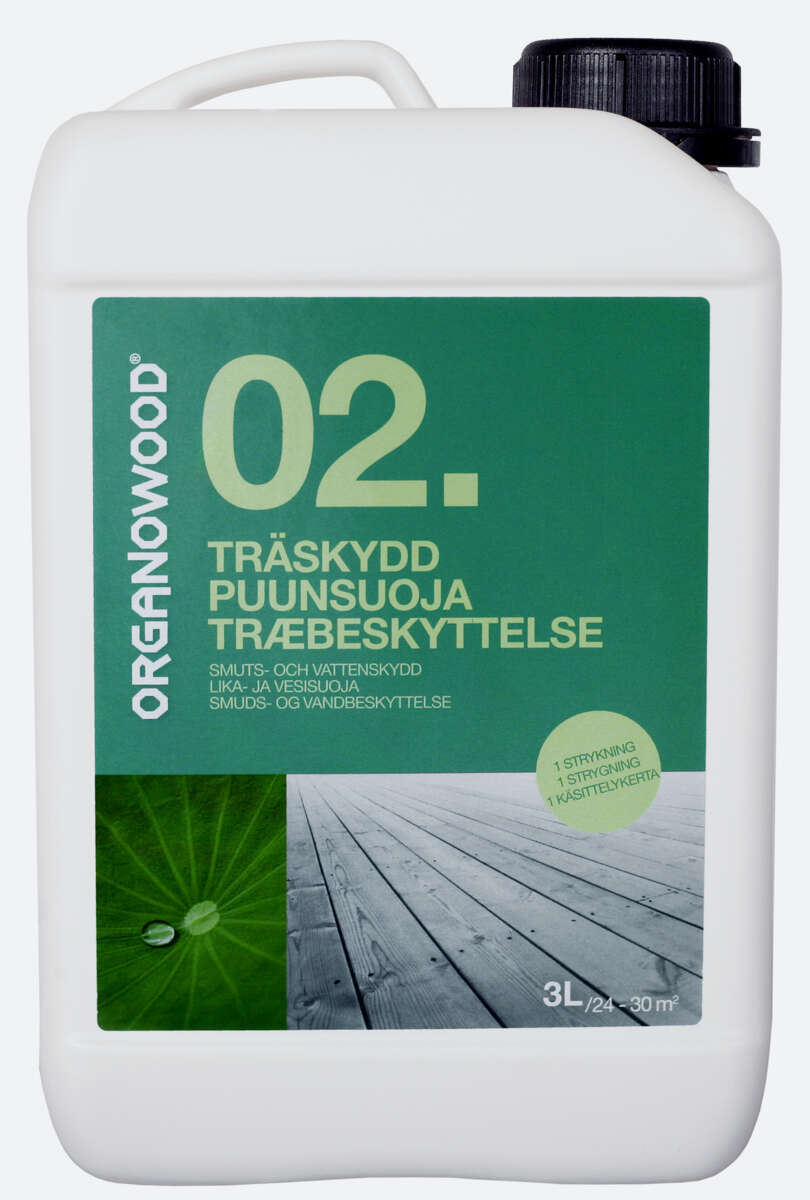 Organowood 02 smuss- og vannbeskyttelse