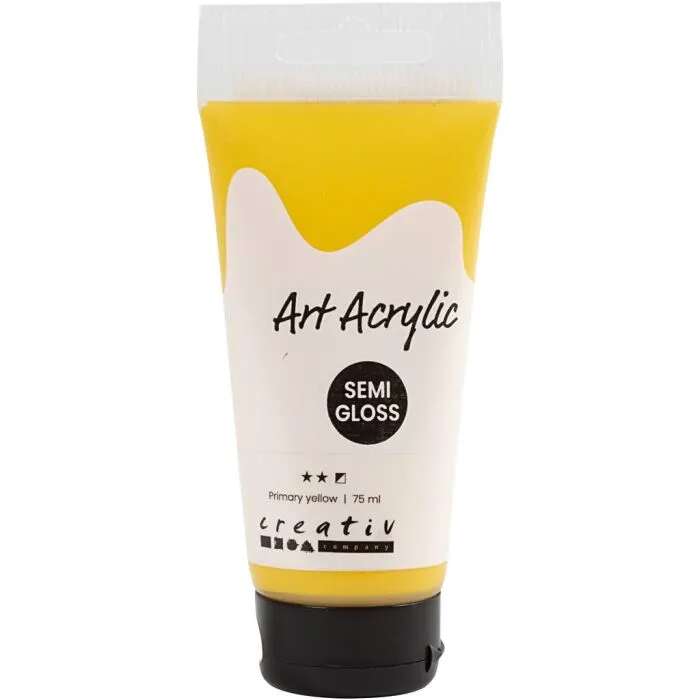 Creativ Company Pigment Art Primary Yellow akrylmaling