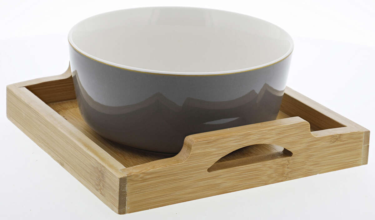 SPiiS skål med bambusbrett