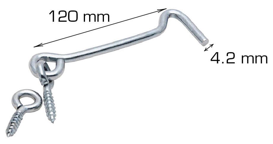 Home>it dørkrok 2 stk. 120 mm