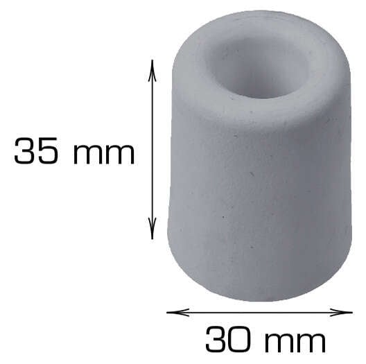 Dørstopper gummi 35mm