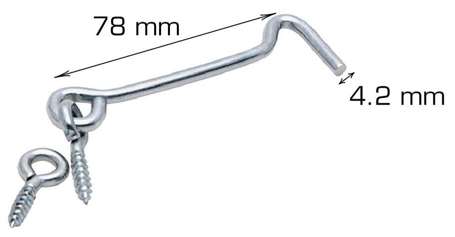 Home>it dørkrok 2 stk. 78 mm