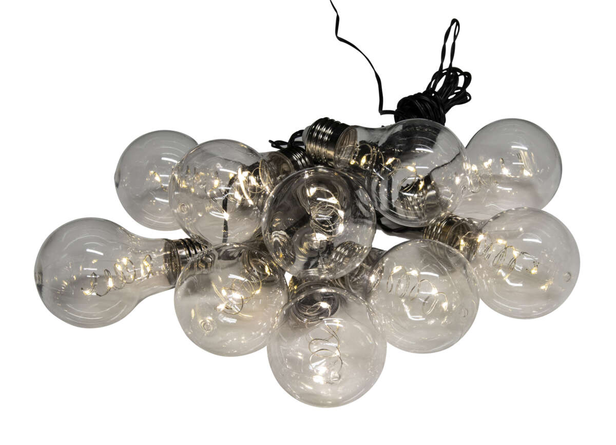 Lyslenke med 10 LEDpærer IP44