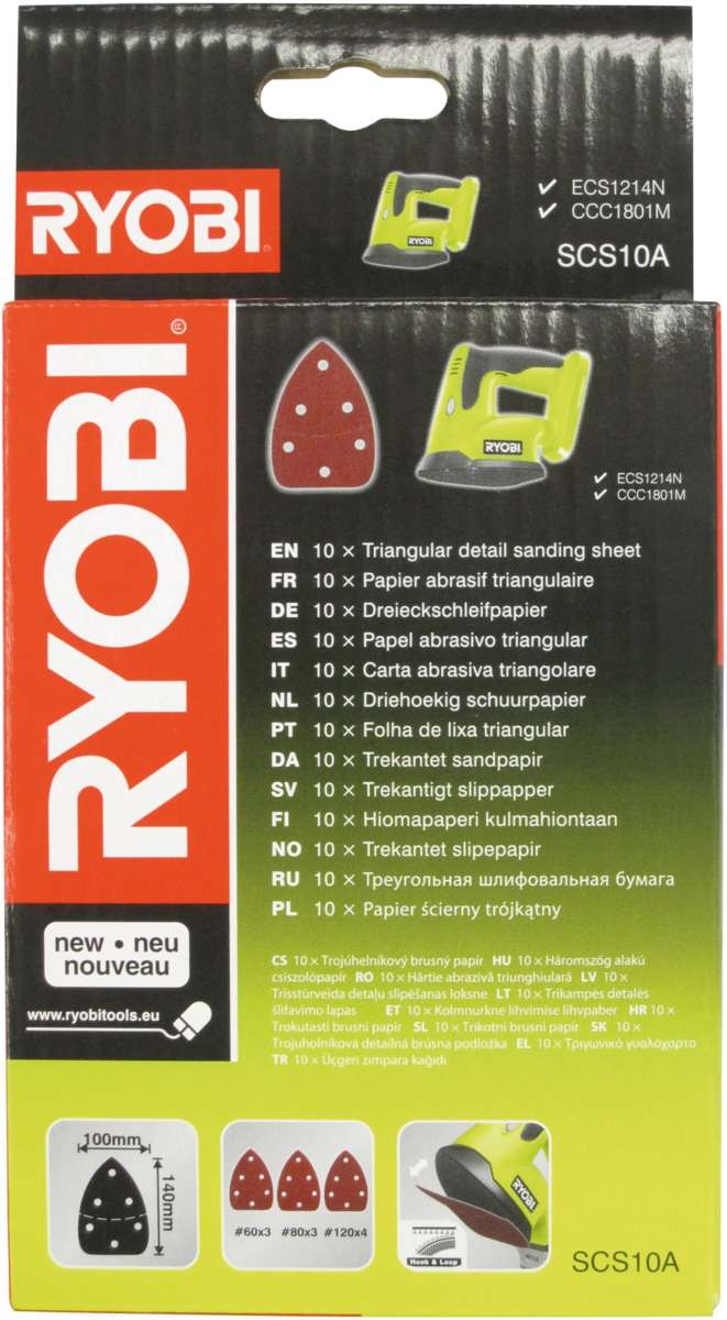 Ryobi SCS10A1 slipepapir