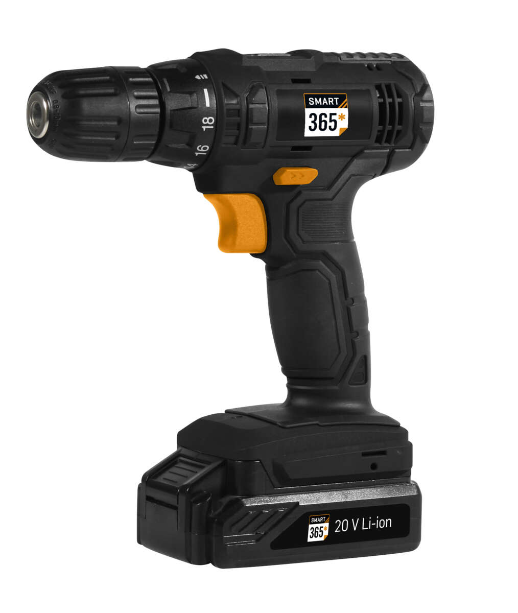 365 20V drill m/2 batterier og 79 stk tilbehør