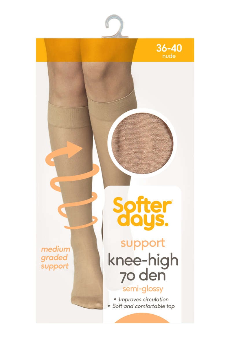 Softer Days Support knestrømpe dame
