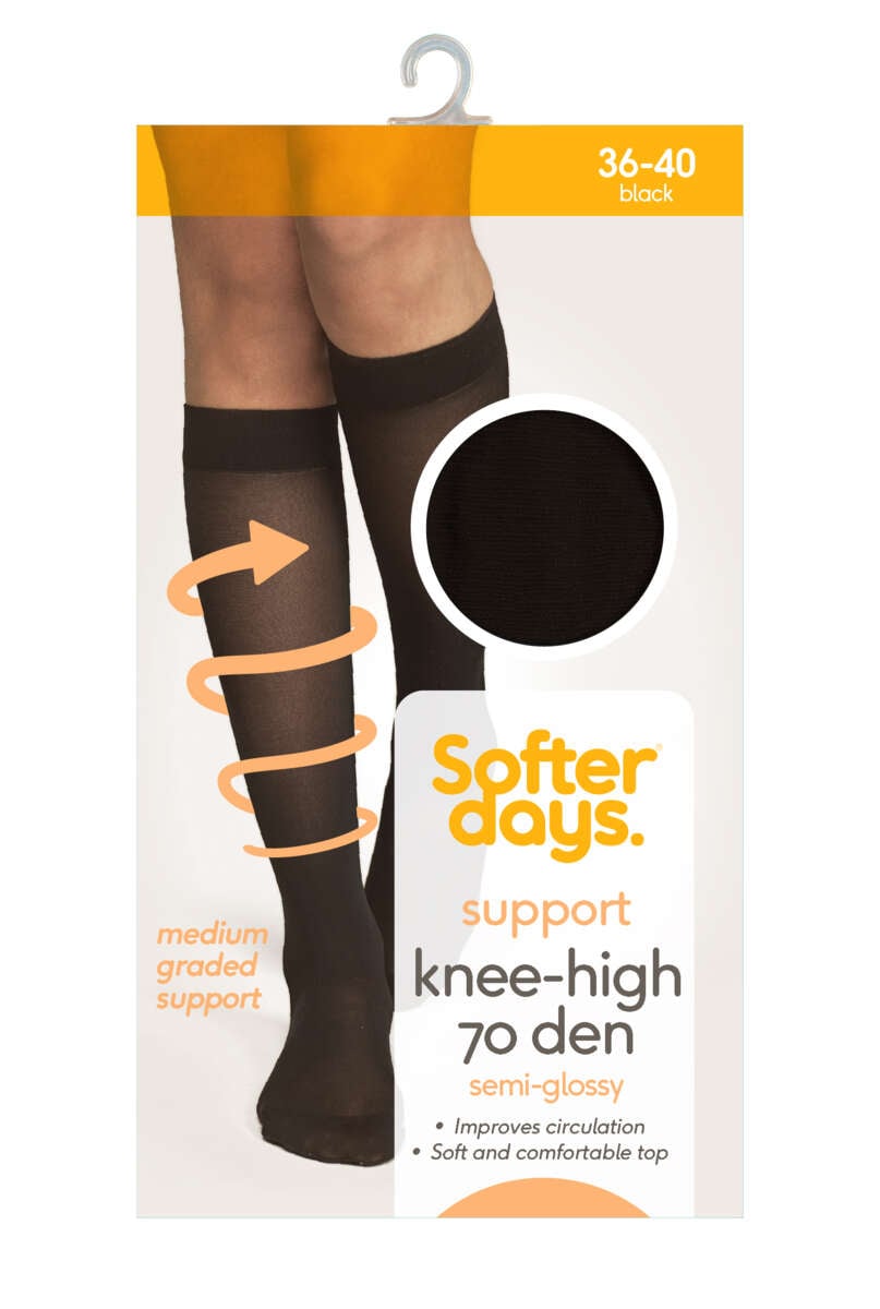 Softer Days Support knestrømpe dame