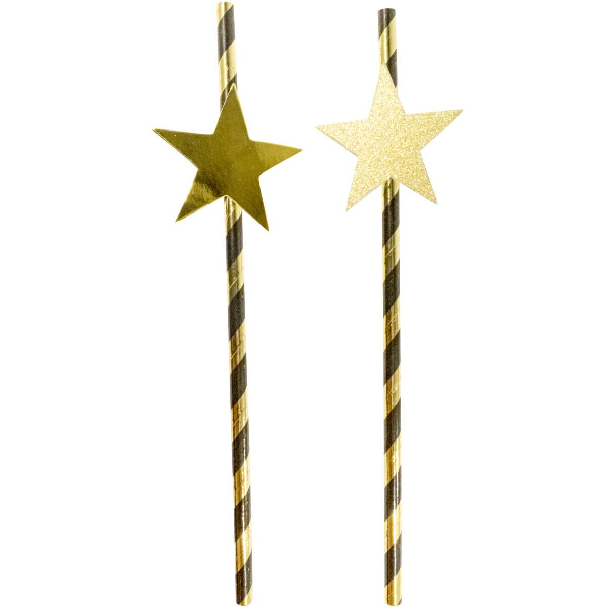 Stjerner papirsugerør 8pk