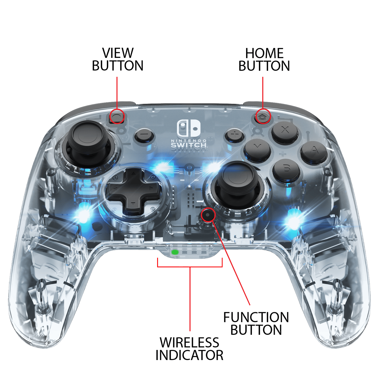 PDP Afterglow Wireless DeLuxe+ controller for Nintendo Switch™
