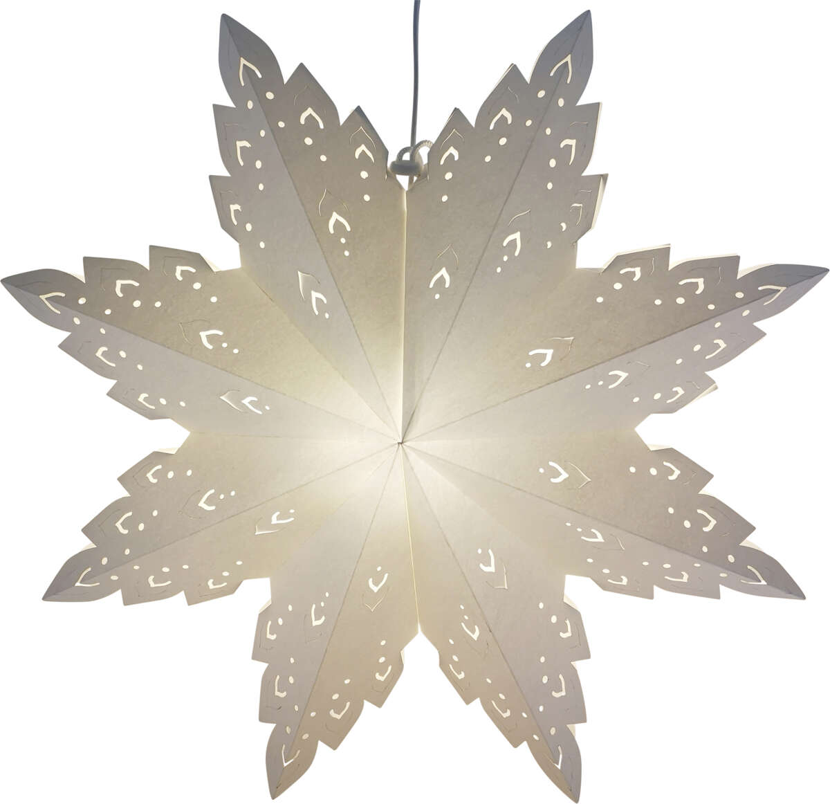 Martha hvit papirstjerne