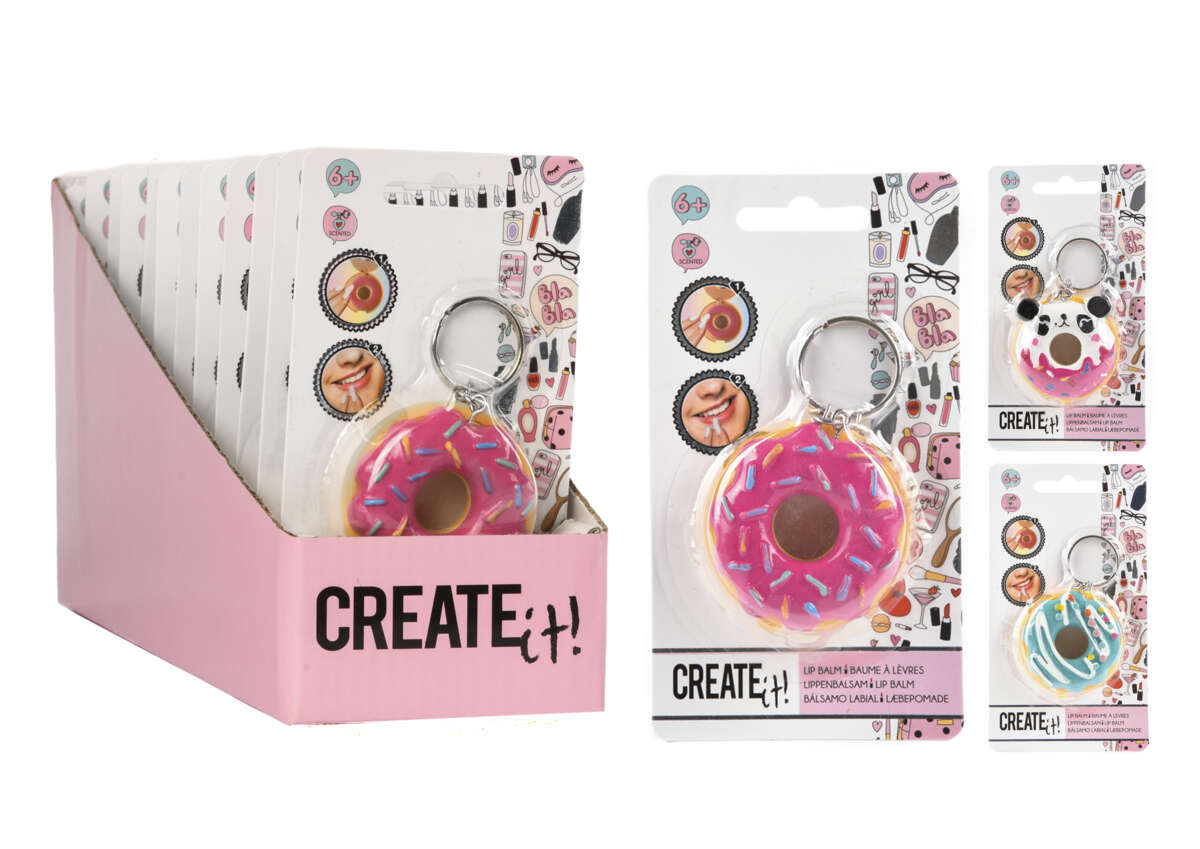 CREATE IT! Donut leppepomade nøkkelring