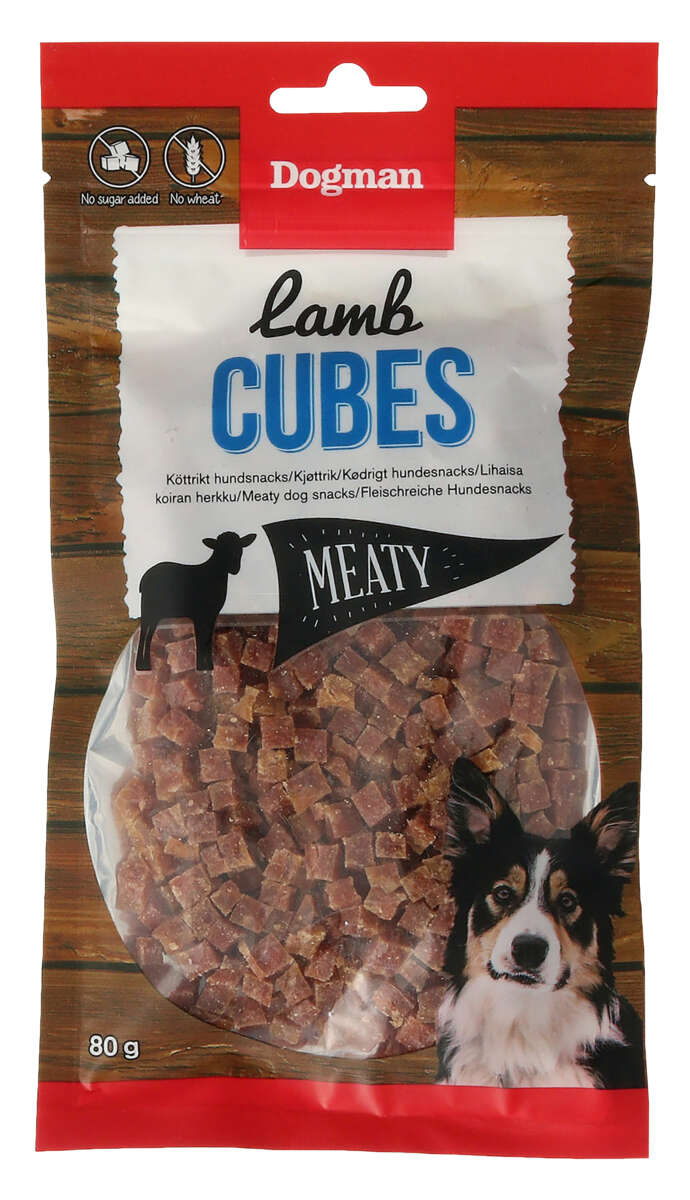 Dogman Lamb Cubes 80g