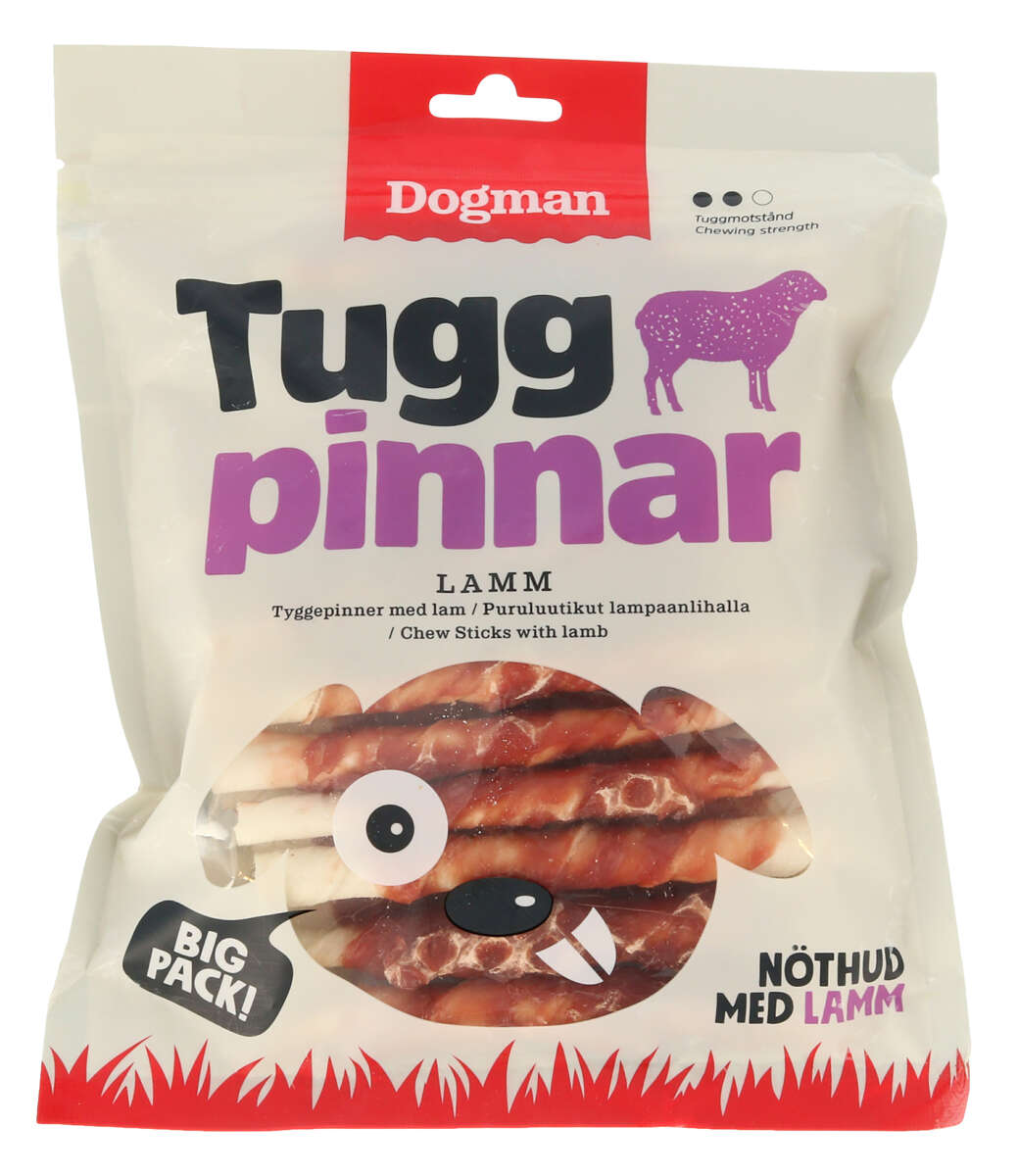 Dogman Tyggepinner med Lam 25pk
