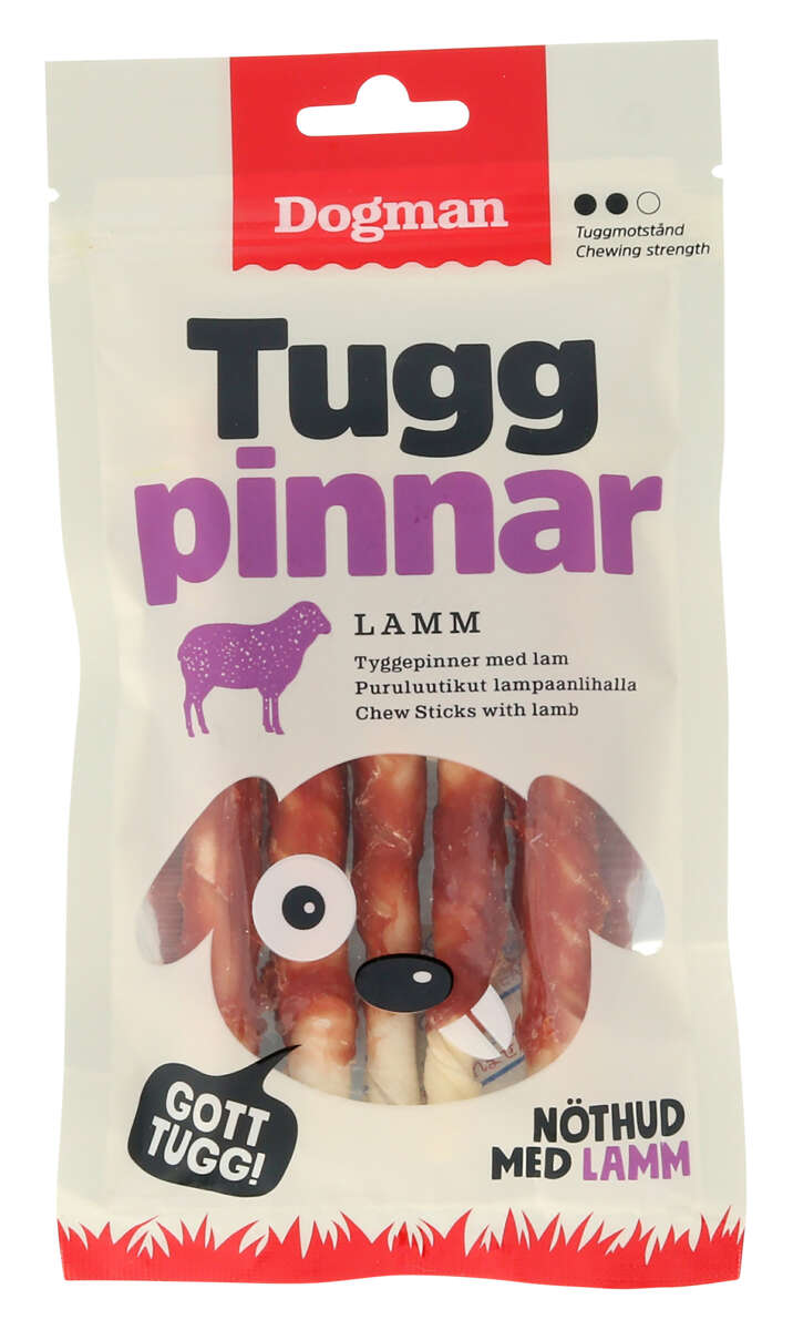 Dogman Tyggepinner med Lam 5pk