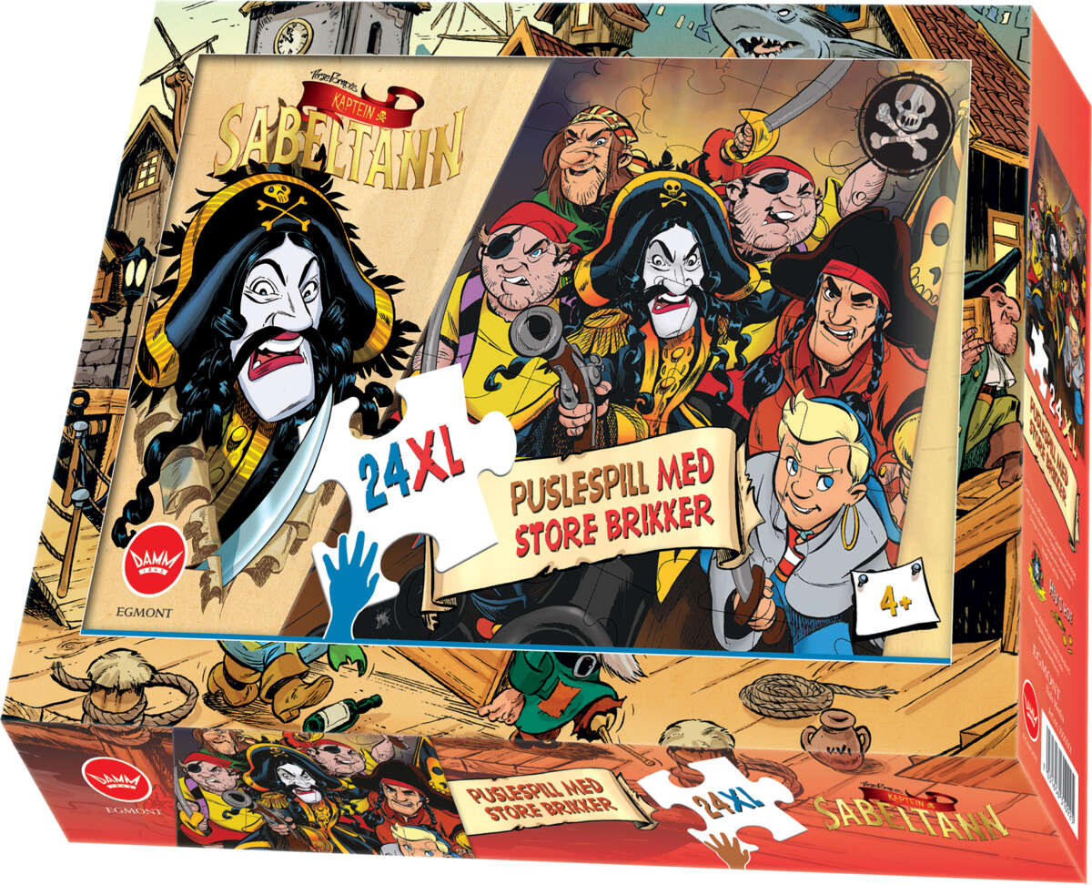 Kaptein Sabeltann gulvpuslespill