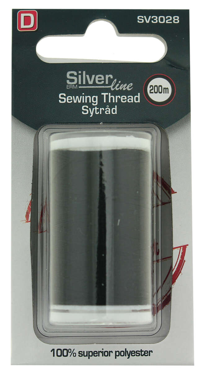Silverline sytråd svart