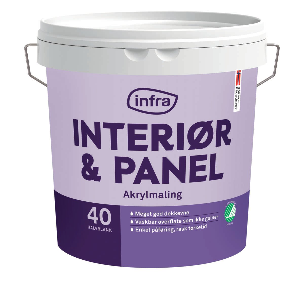 Infra Interiør Tre&Panel 40/halvblank maling