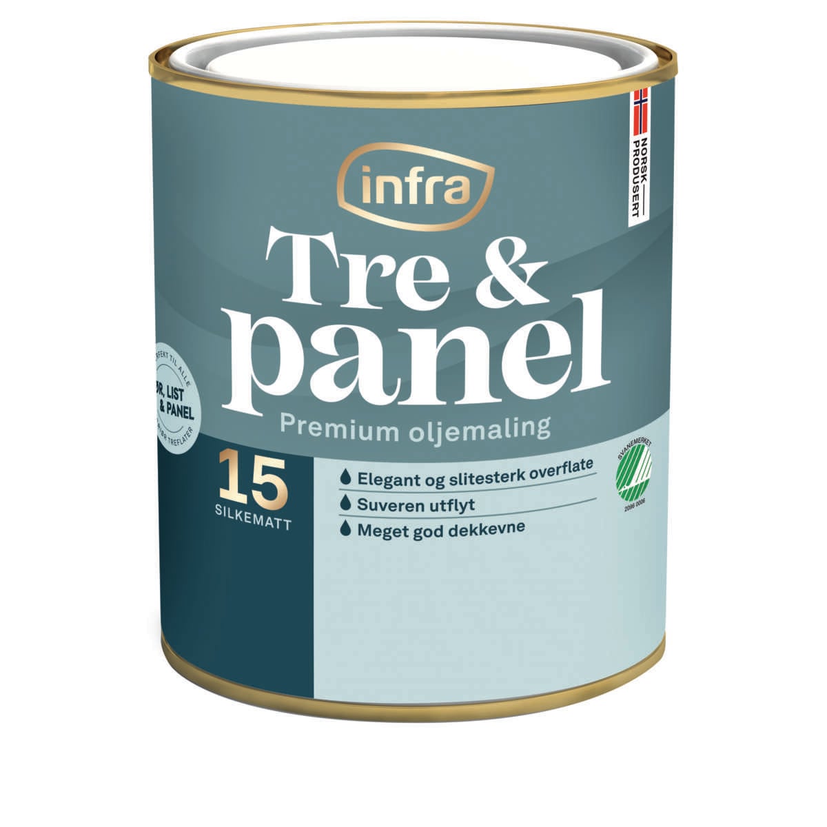 Infra Tre&Panel 15/silkematt interiørmaling