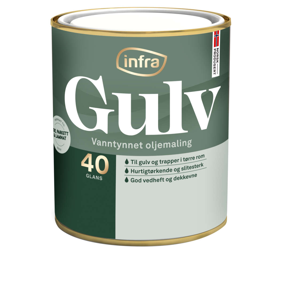 Infra Gulv 40/halvblank interiørmaling