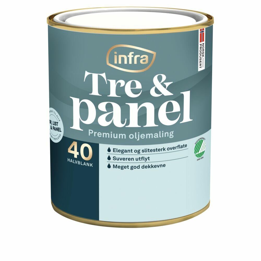 Infra Tre&Panel 40/halvblank interiørmaling