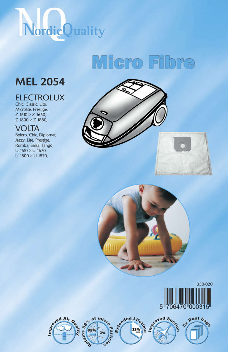 NQ MEL 2054 støvsugerposer