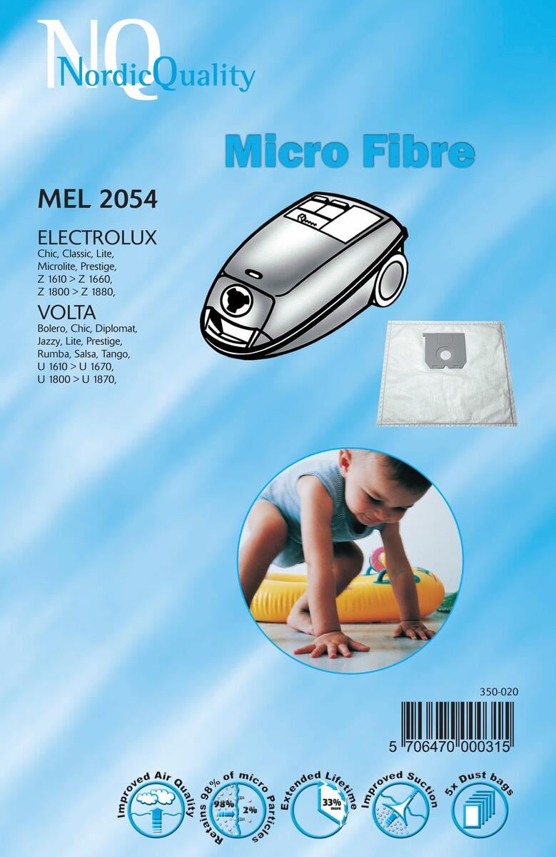 NQ MEL 2054 støvsugerposer