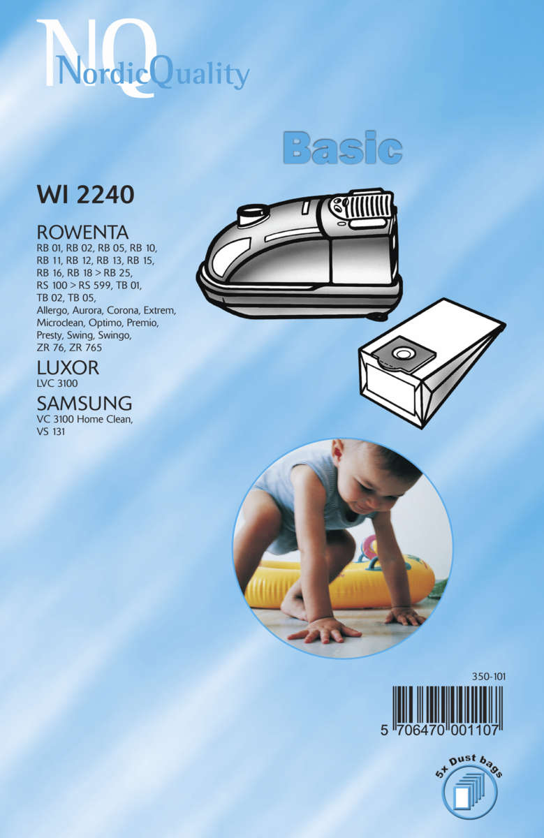 NQ WI 2240 støvsugerposer