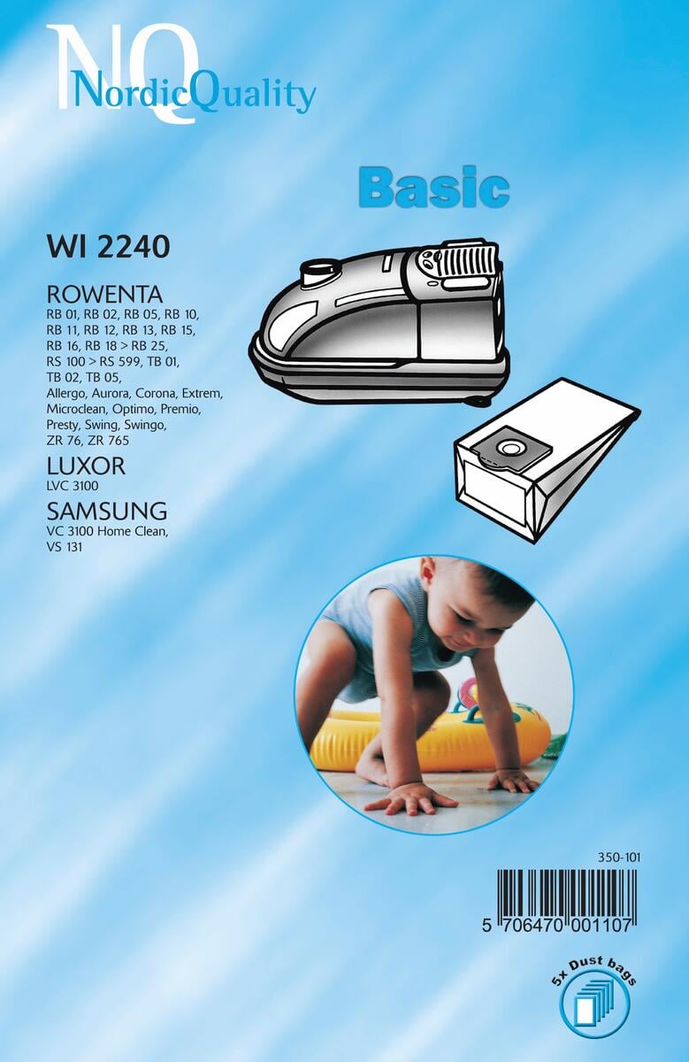 NQ WI 2240 støvsugerposer