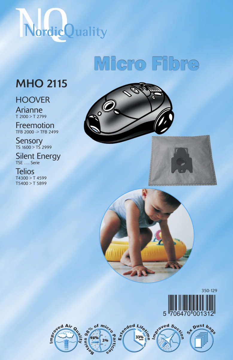 NQ MHO 2115 støvsugerposer