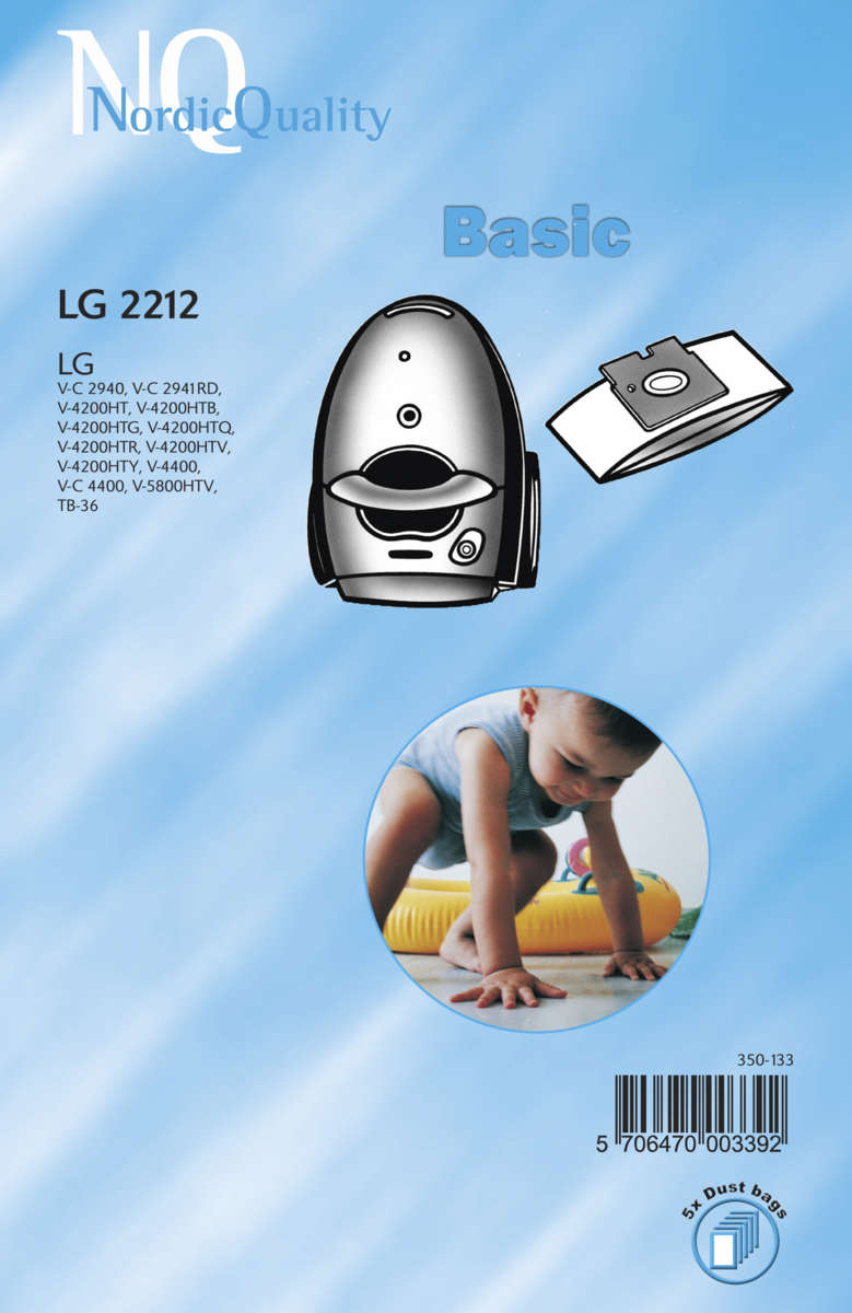NQ LG 2212 støvsugerposer