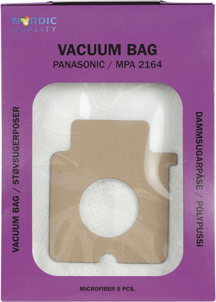 Nordic Quality Vac MPA 2164 Støvsugerposer, 5 stk.