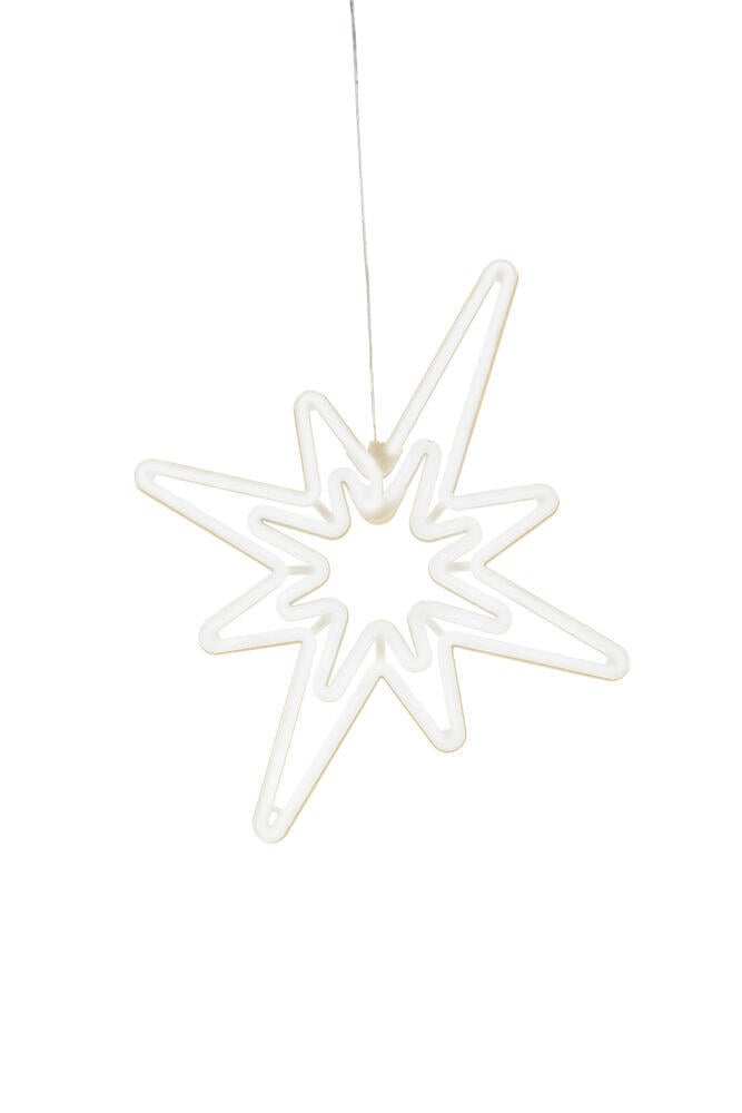 Blinke neonlight stjerne