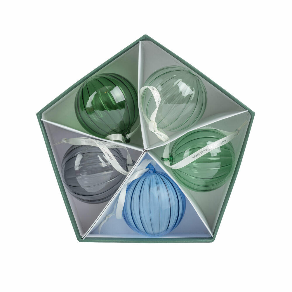 Hadeland Glassverk julekuler 5 pk