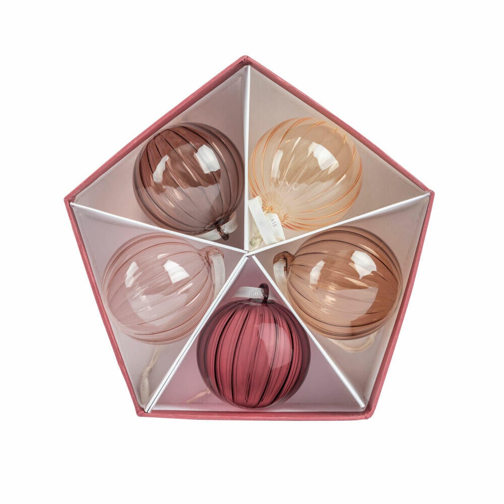 Hadeland Glassverk julekuler 5 pk