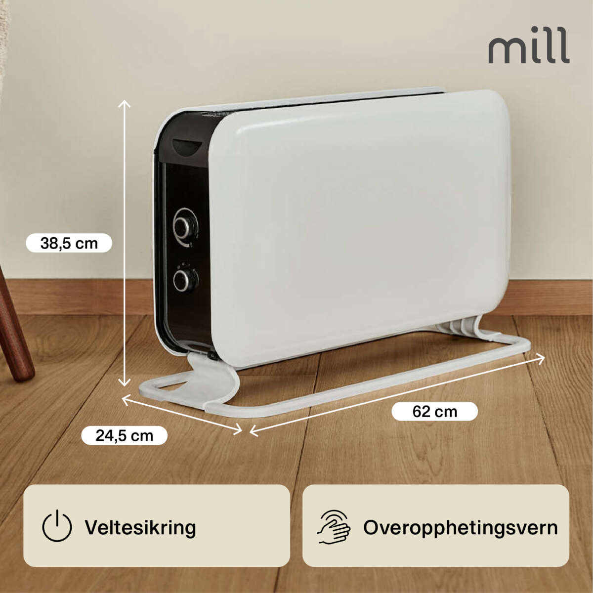 Mill Instant Max Mec 2200W gulvovn