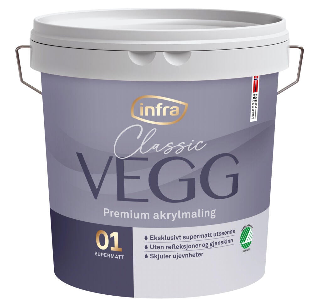 Infra Classic 01/helmatt interiørmaling