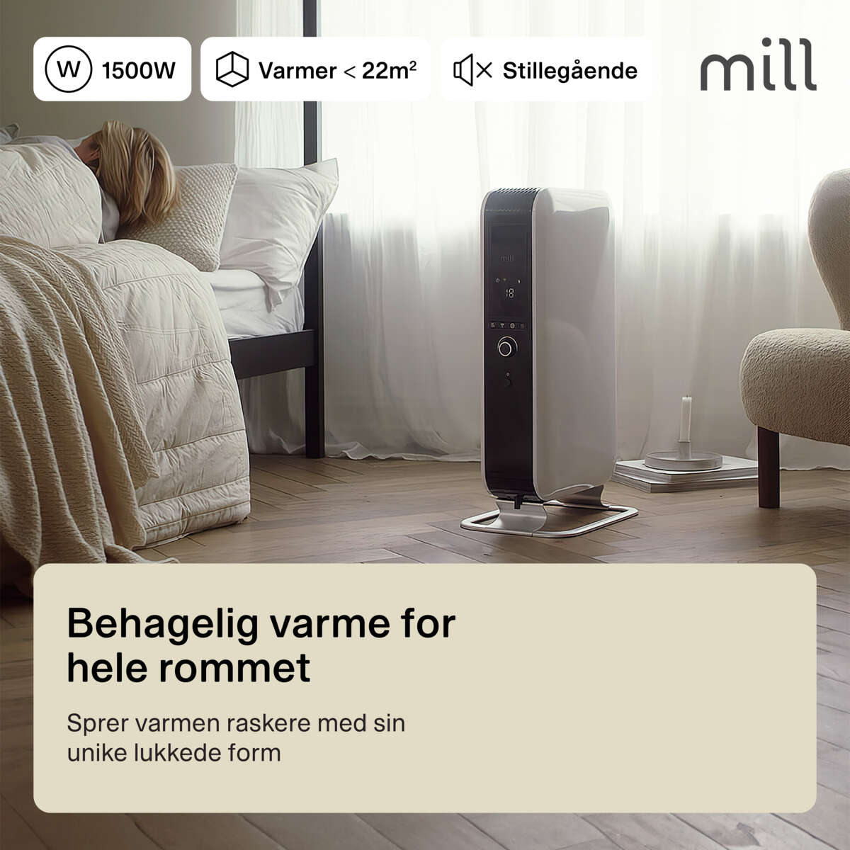 Mill Gentle Air 1500W oljeovn