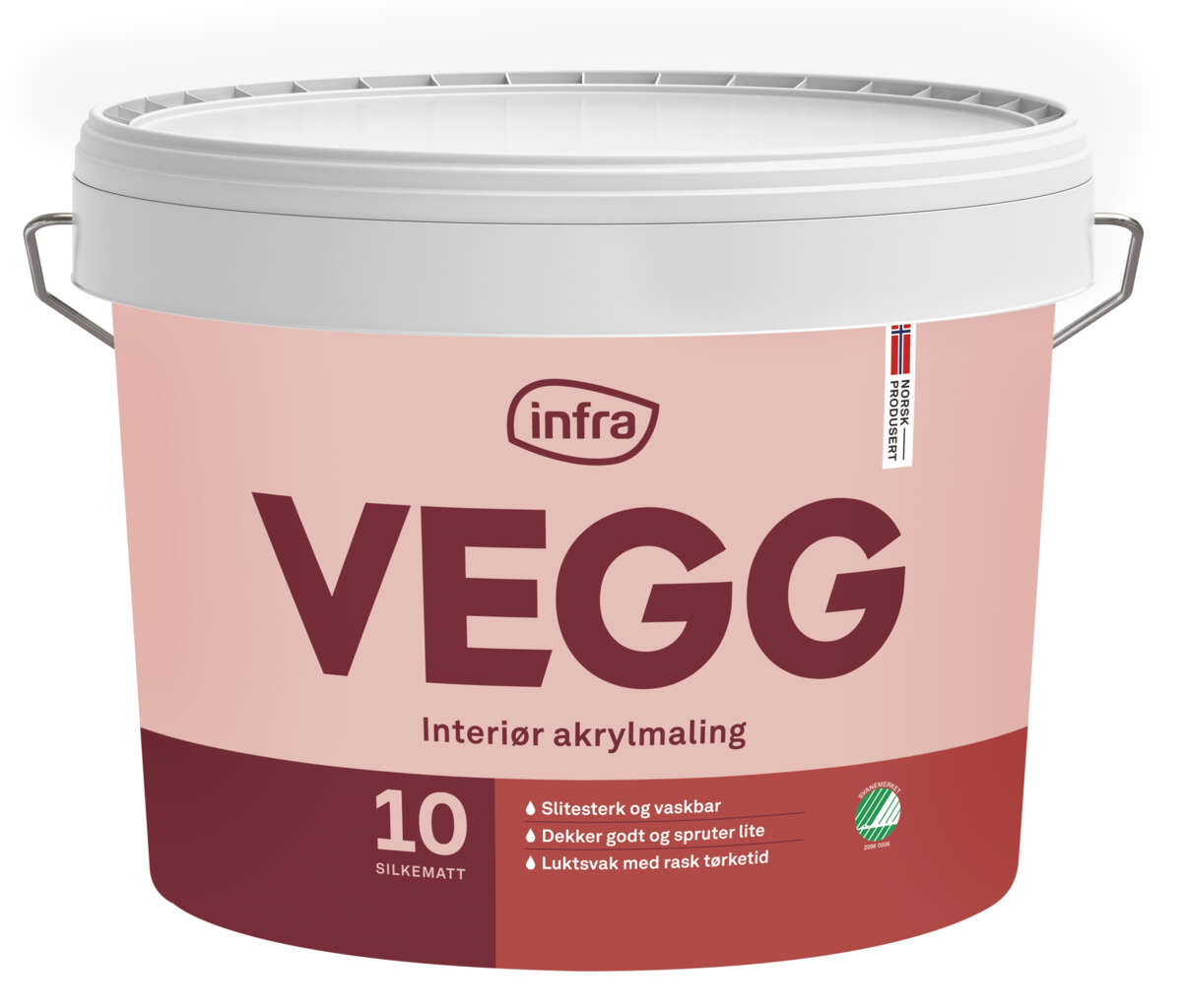 Infra Vegg 10/silkematt interiørmaling