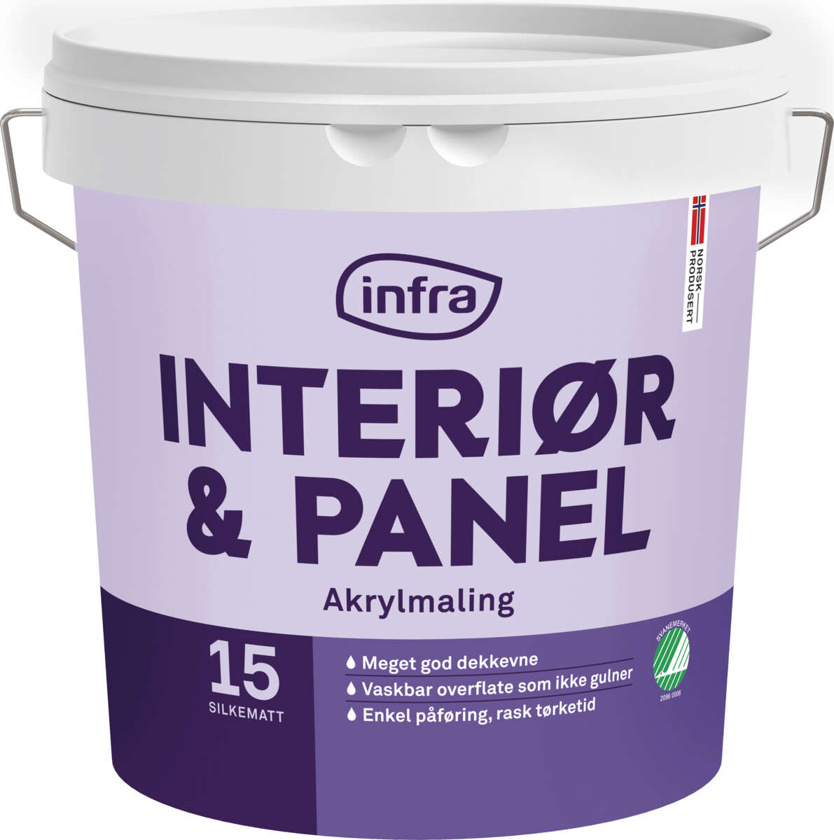 Infra Tre&Panel 15/silkematt interiørmaling