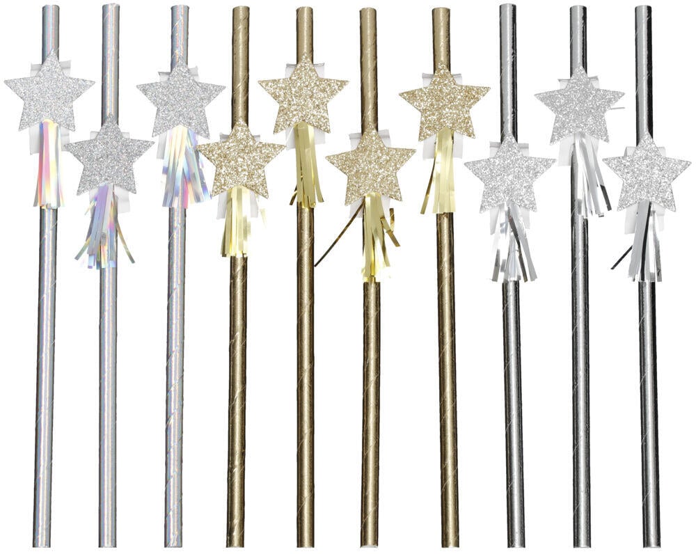 Papirsugerør 10pk