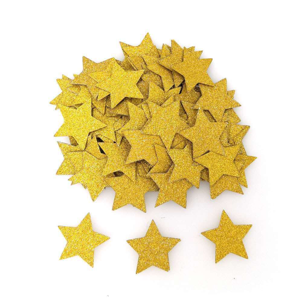 Konfetti gullstjerner