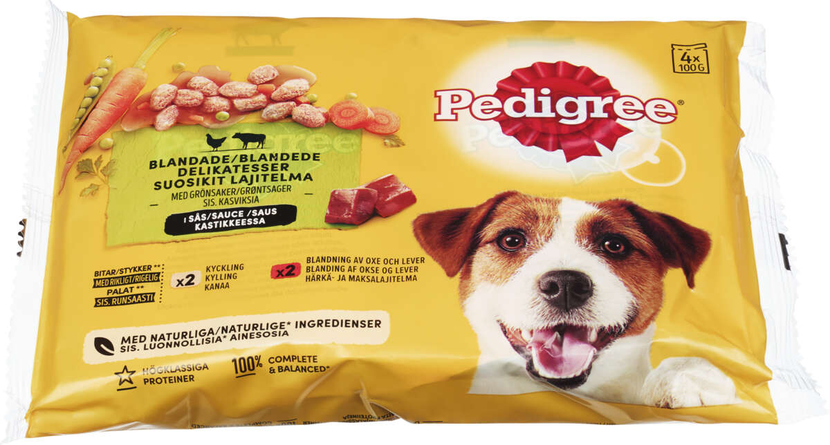 Pedigree Pouch Beef 100g 4pk